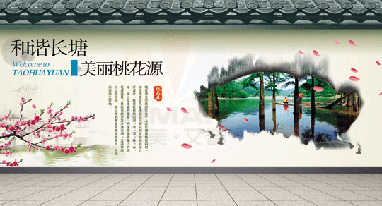 南昌古建手繪,南昌3d立體畫手繪,南昌墻畫,南昌外墻彩繪